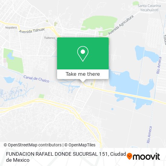 FUNDACION RAFAEL DONDE SUCURSAL 151 map