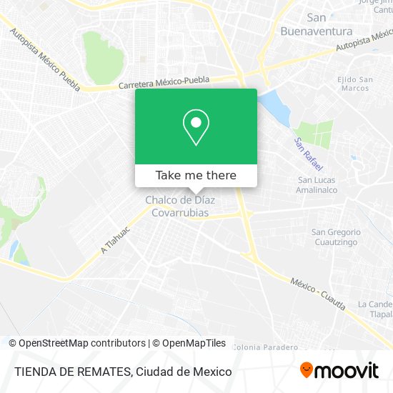 Mapa de TIENDA DE REMATES