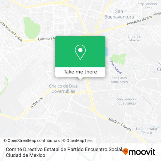 Comité Directivo Estatal de Partido Encuentro Social map