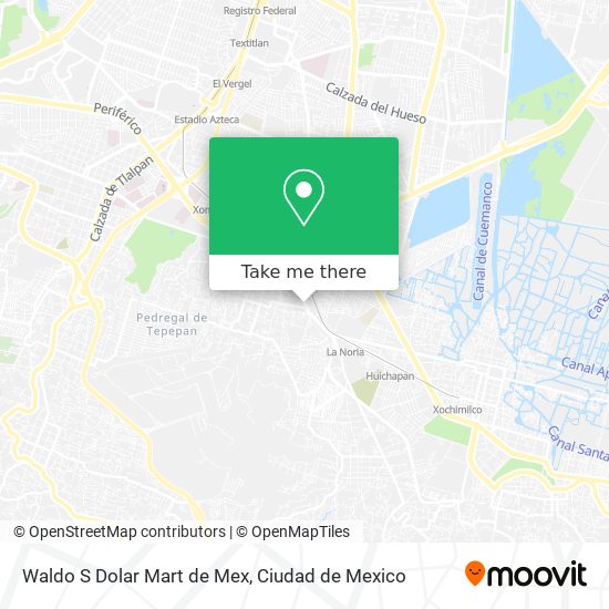 Mapa de Waldo S Dolar Mart de Mex