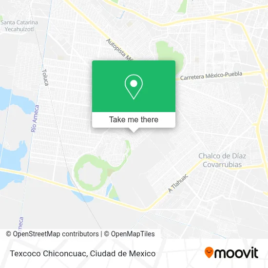 Texcoco Chiconcuac map