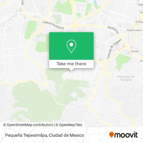 Pequeña Tepeximilpa map