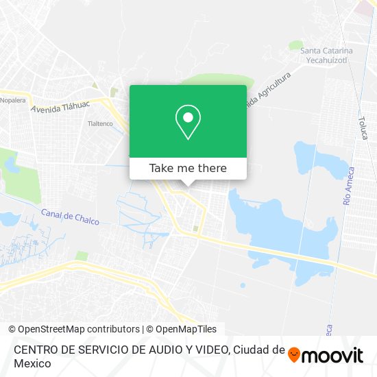 CENTRO DE SERVICIO DE AUDIO Y VIDEO map