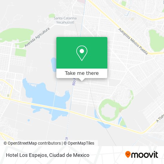 Hotel Los Espejos map