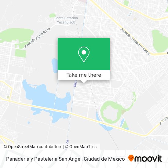 Panaderia y Pasteleria San Angel map