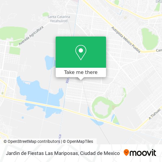 Jardin de Fiestas Las Mariposas map