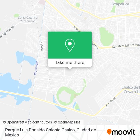 Mapa de Parque Luis Donaldo Colosio Chalco