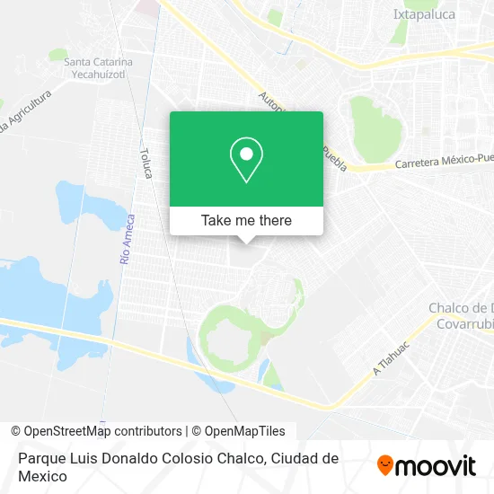 Parque Luis Donaldo Colosio Chalco map
