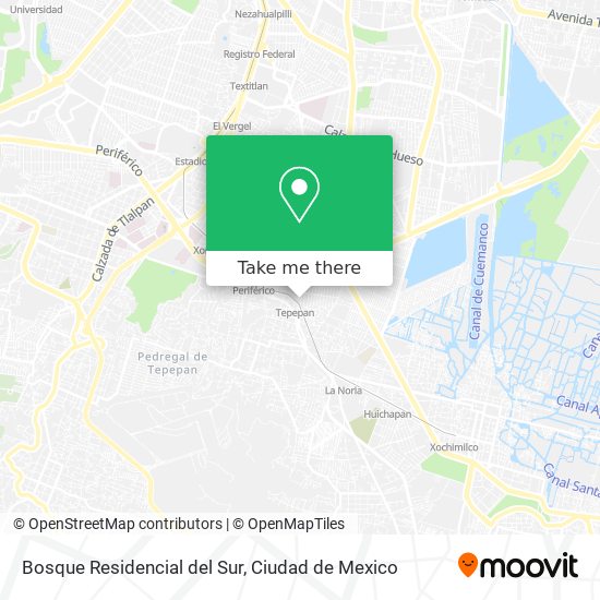 Bosque Residencial del Sur map