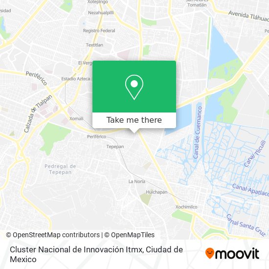 Mapa de Cluster Nacional de Innovación Itmx