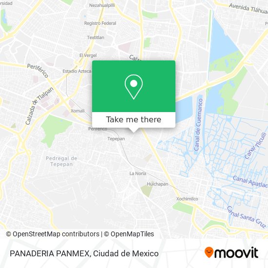 Mapa de PANADERIA PANMEX