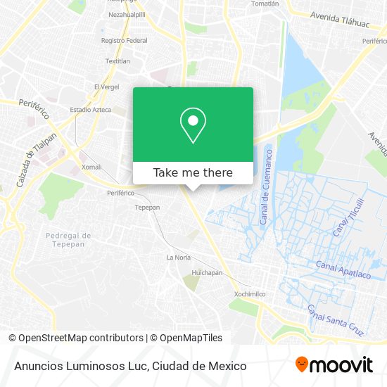 Mapa de Anuncios Luminosos Luc