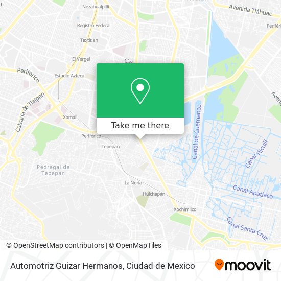 Automotriz Guizar Hermanos map