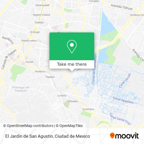 El Jardin de San Agustin map