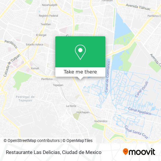 Restaurante Las Delicias map