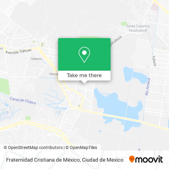 Mapa de Fraternidad Cristiana de México
