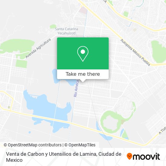 Mapa de Venta de Carbon y Utensilios de Lamina