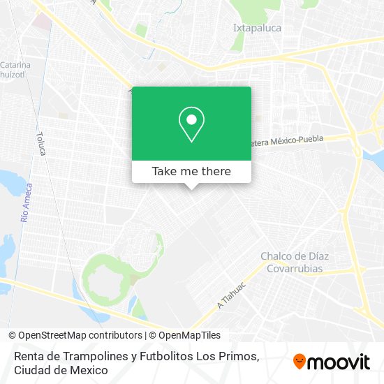 Mapa de Renta de Trampolines y Futbolitos Los Primos