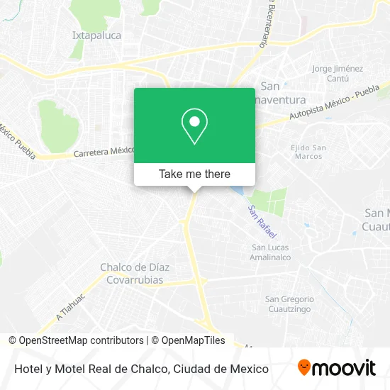 Hotel y Motel Real de Chalco map
