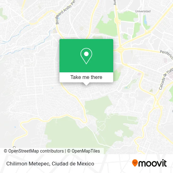 Chilimon Metepec map