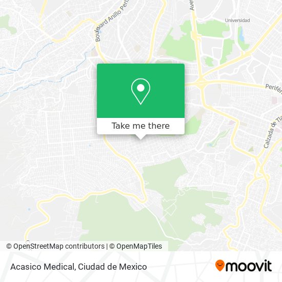 Acasico Medical map