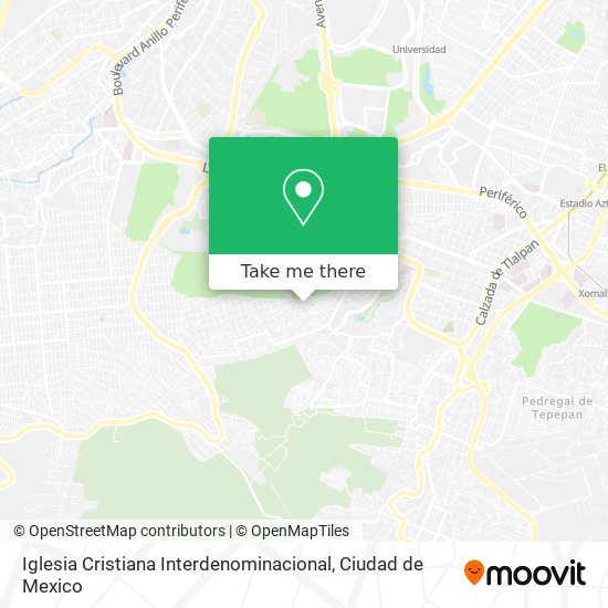 Iglesia Cristiana Interdenominacional map