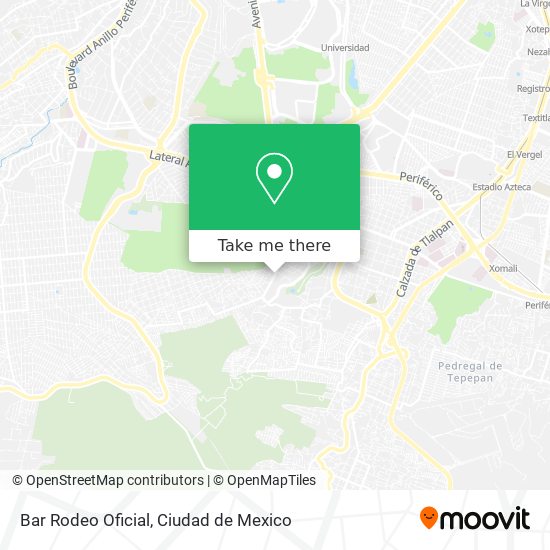 Mapa de Bar Rodeo Oficial