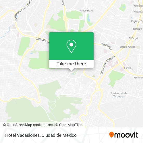Hotel Vacasiones map