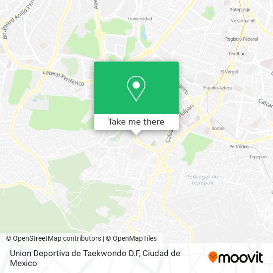 Union Deportiva de Taekwondo D.F map