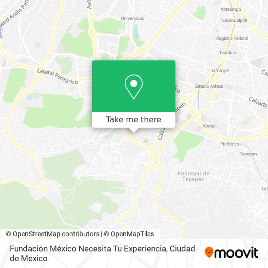 Fundación México Necesita Tu Experiencia map