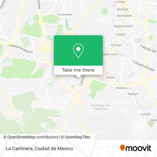 Mapa de La Cantinera