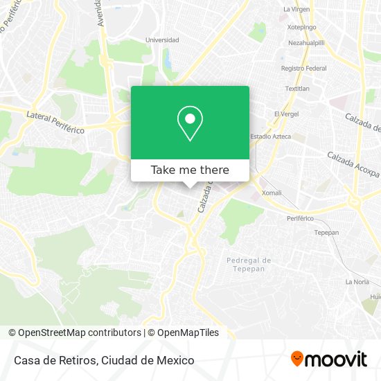 Casa de Retiros map