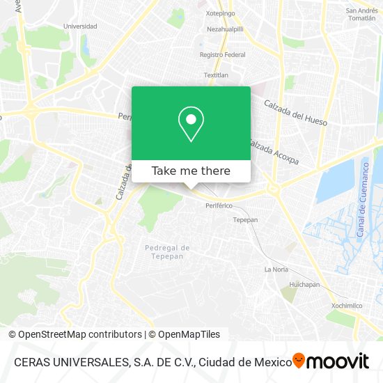 CERAS UNIVERSALES, S.A. DE C.V. map