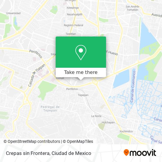 Crepas sin Frontera map
