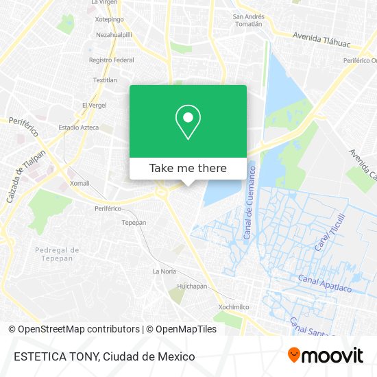 ESTETICA TONY map