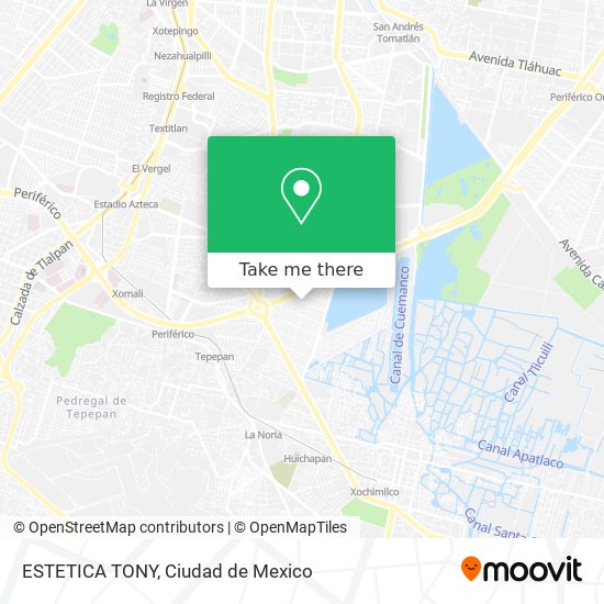 Mapa de ESTETICA TONY