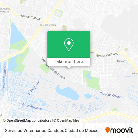 Mapa de Servicios Veterinarios Candupi