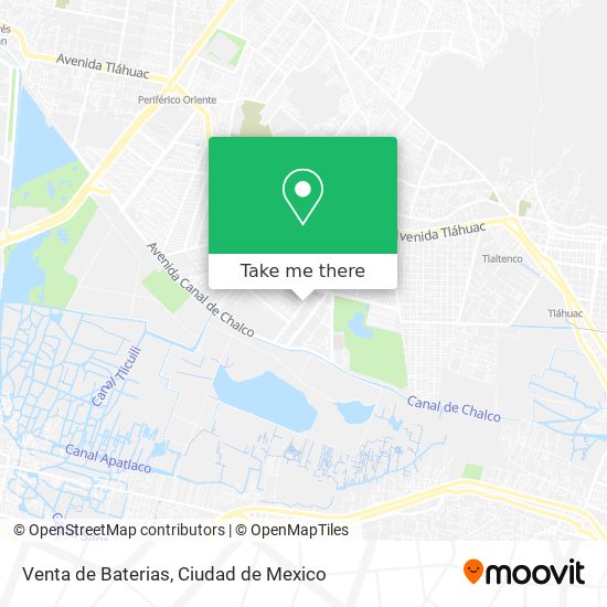 Mapa de Venta de Baterias