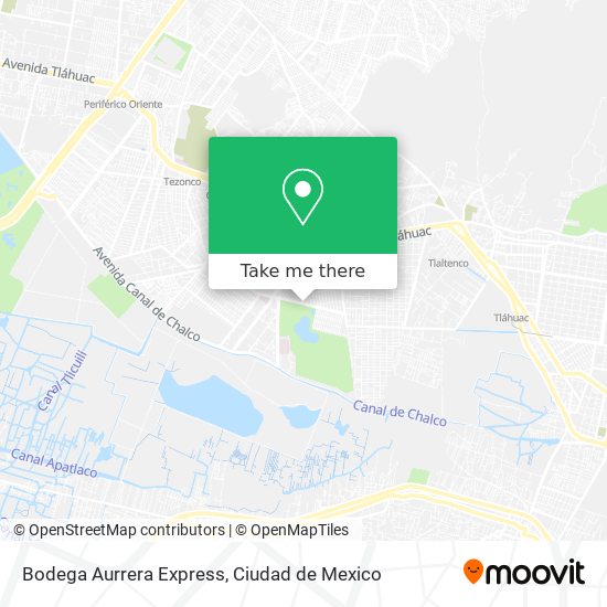 Bodega Aurrera Express map