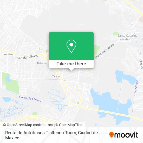 Renta de Autobuses Tlaltenco Tours map