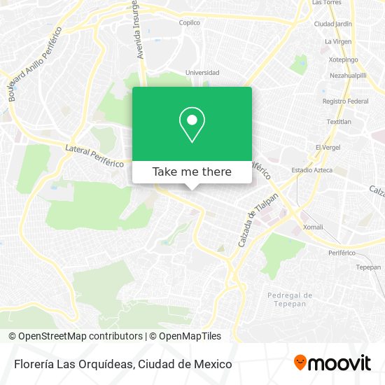 How to get to Florería Las Orquídeas in Alvaro Obregón by Bus or Train?