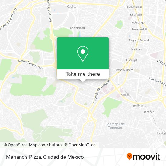 Mariano's Pizza map