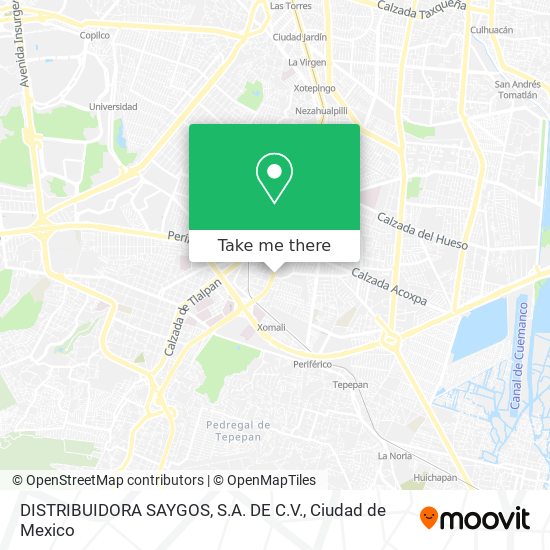 Mapa de DISTRIBUIDORA SAYGOS, S.A. DE C.V.