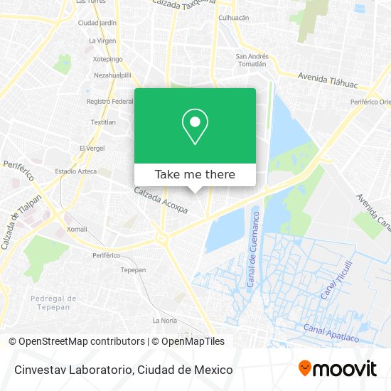 Cinvestav Laboratorio map