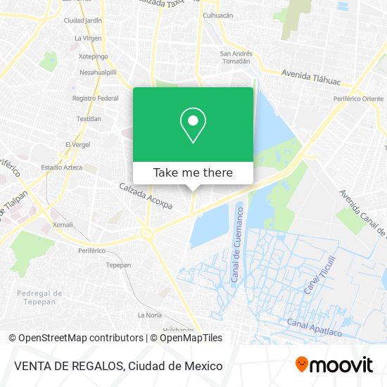 Mapa de VENTA DE REGALOS