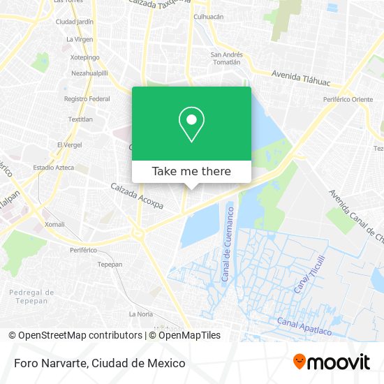 Mapa de Foro Narvarte