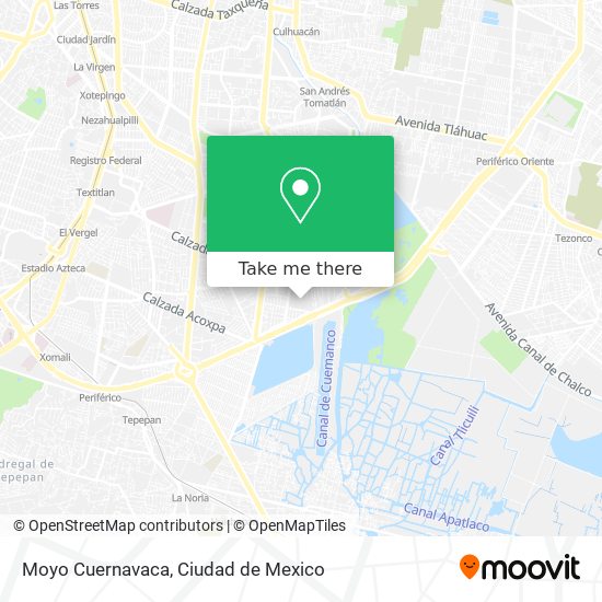 Moyo Cuernavaca map