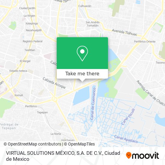 VIRTUAL SOLUTIONS MÉXICO, S.A. DE C.V. map