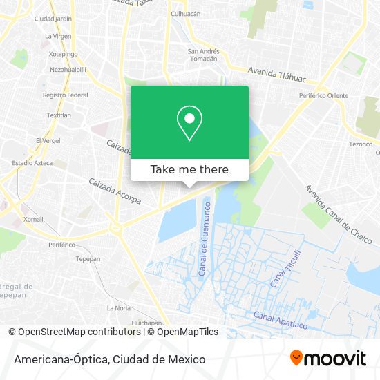 Americana-Óptica map