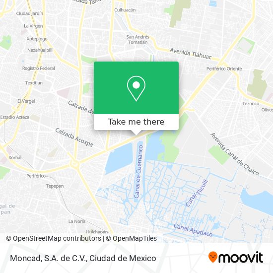 Moncad, S.A. de C.V. map